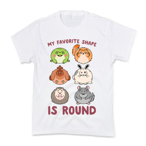 My Favorite Shape Is Round Kids T-Shirt