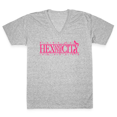 Hex and The City Parody V-Neck Tee Shirt