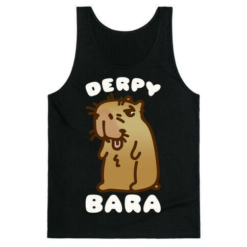 Derpy-Bara Derpy Capybara Parody Tank Top