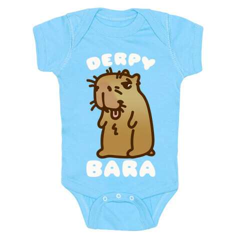 Derpy-Bara Derpy Capybara Parody Baby One-Piece
