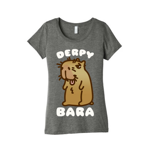 Derpy-Bara Derpy Capybara Parody Womens T-Shirt