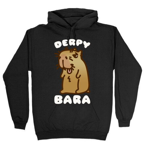 Derpy-Bara Derpy Capybara Parody Hooded Sweatshirt