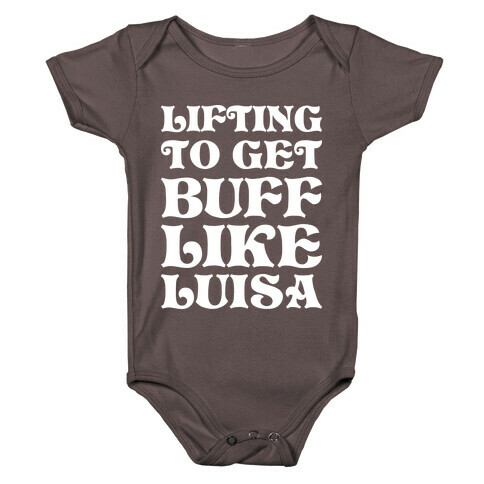 Lifting To Get Buff Like Luisa Baby One-Piece