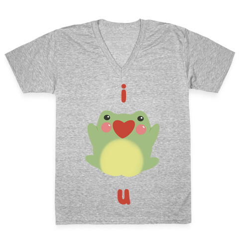I Love (Phrog) You V-Neck Tee Shirt