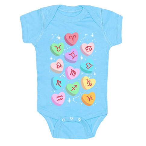 Horoscope Candy Hearts Baby One-Piece