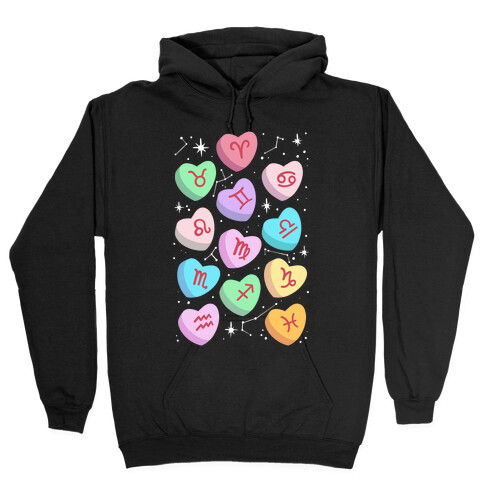 Horoscope Candy Hearts Hooded Sweatshirt