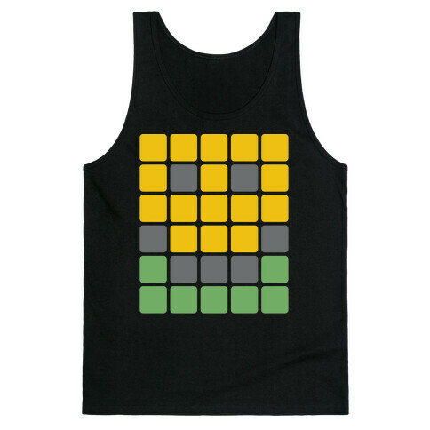 Wordle Pixel Smile Tank Top