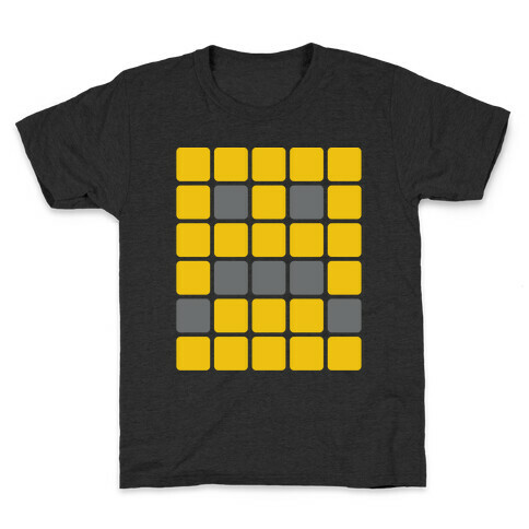 Wordle Pixel Frown Kids T-Shirt