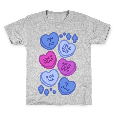 Euphoric Candy Hearts Parody Kids T-Shirt