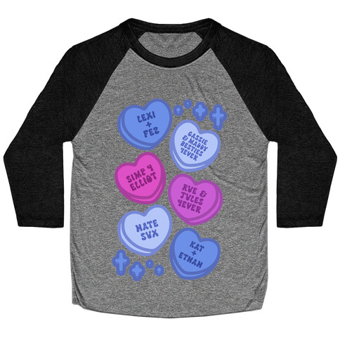 Euphoric Candy Hearts Parody Baseball Tee