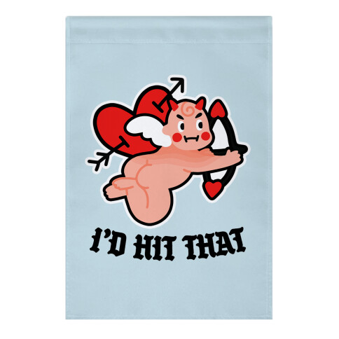 I'd Hit That (Devil Cupid) Garden Flag