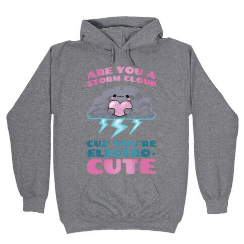 Are You A Storm Cloud Cuz You're ElectroCUTE Hooded Sweatshirt