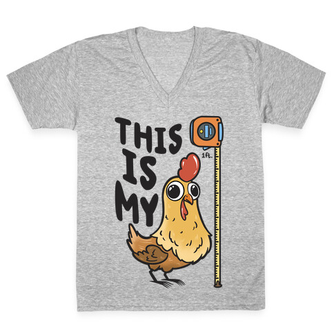 This Is My 1 Ft. Cock V-Neck Tee Shirt