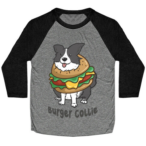 Burger Collie Baseball Tee