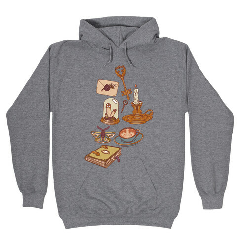 Dick Academia Pattern Hooded Sweatshirt