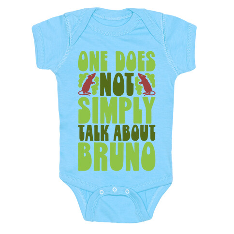 One Does Not Simply Talk About Bruno Parody Baby One-Piece