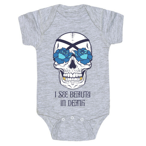 I See Beauty In Death (blue) Baby One-Piece