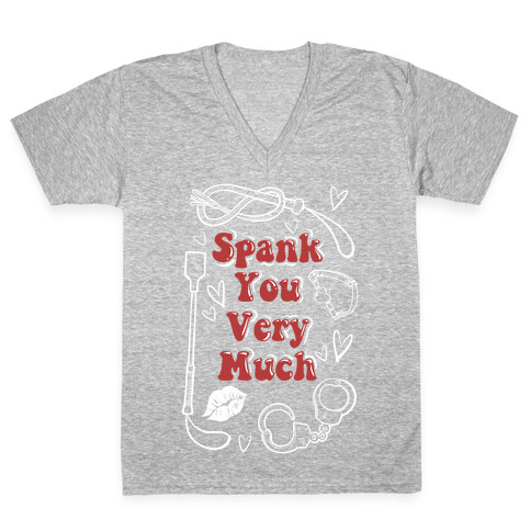 Spank You Very Much V-Neck Tee Shirt