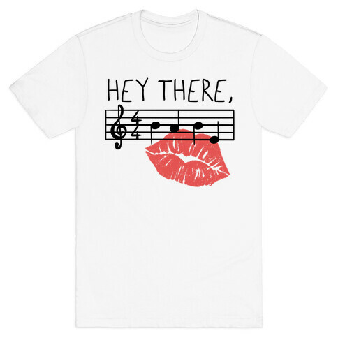 Hey There Babe Music Pun T-Shirt