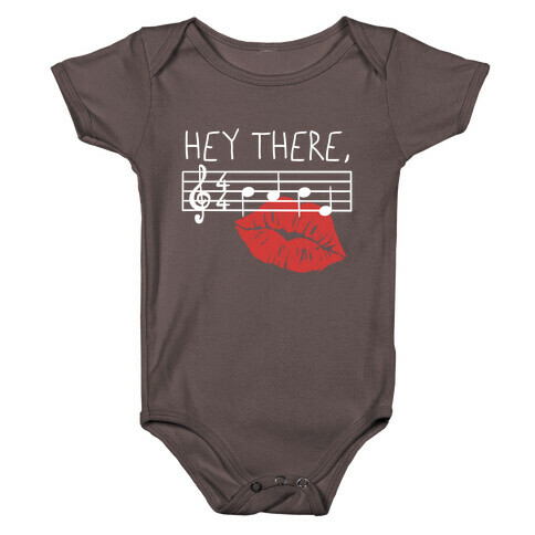 Hey There Babe Music Pun Baby One-Piece