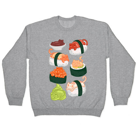 Sushi Cats Pattern Pullover