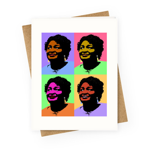 Pop Art Stacy Abrams Greeting Card