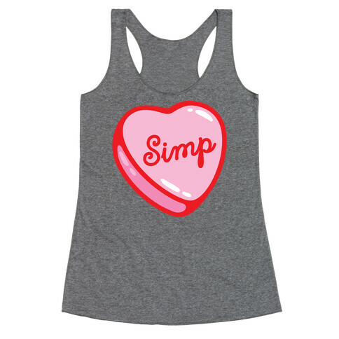 Simp Candy Heart Racerback Tank Top