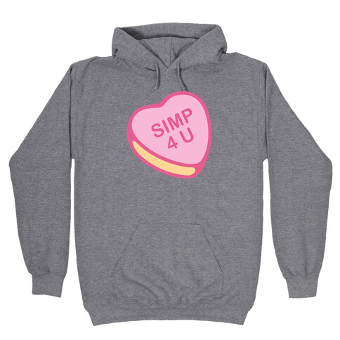Simp 4 U Candy Heart Hooded Sweatshirt