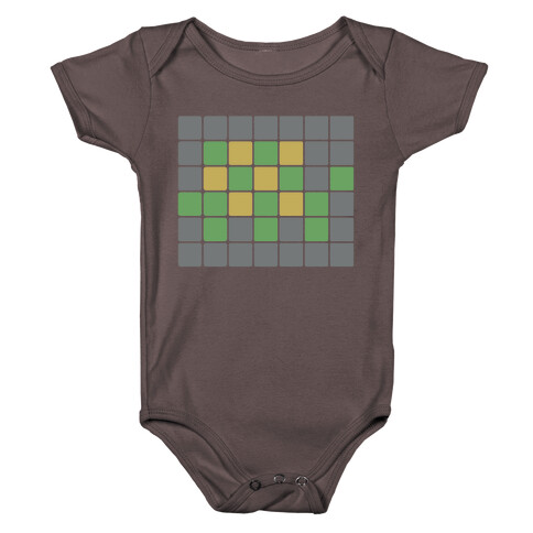 Twordle Wordle Turtle Parody Baby One-Piece