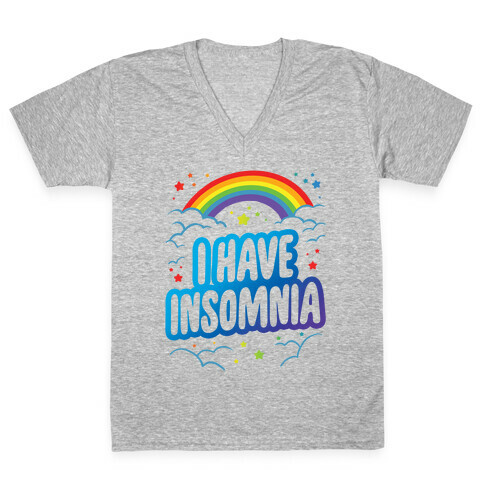 I Have Insomnia V-Neck Tee Shirt