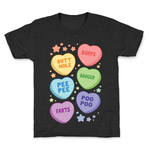 Immature Candy Hearts Kids T-Shirt