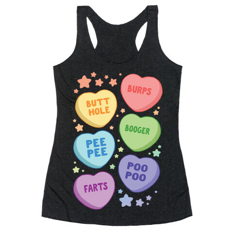 Immature Candy Hearts Racerback Tank Top