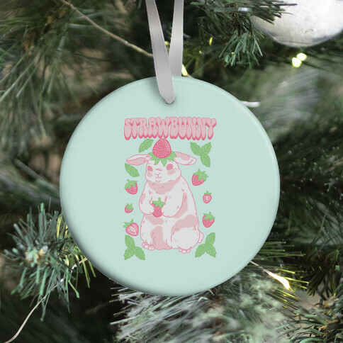 Strawbunny Ornament