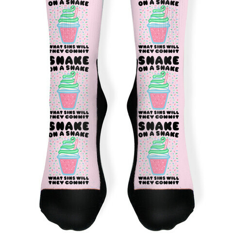 Snake On A Shake What Sins Will They Commit Sock