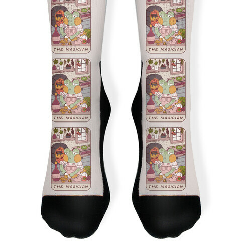 Cottagecore Magician Tarot Card Sock