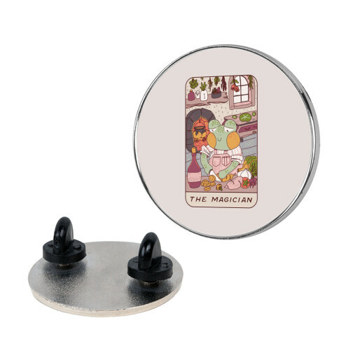 Cottagecore Magician Tarot Card Pin