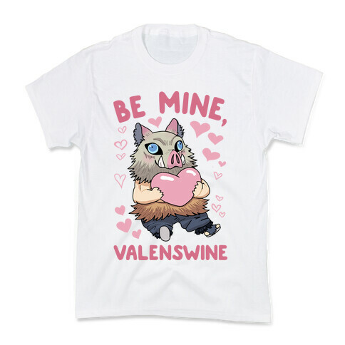 Be Mine, Valenswine Kids T-Shirt