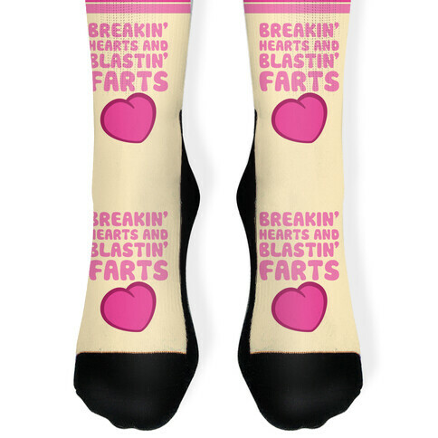 Breakin' Hearts And Blastin' Farts Sock