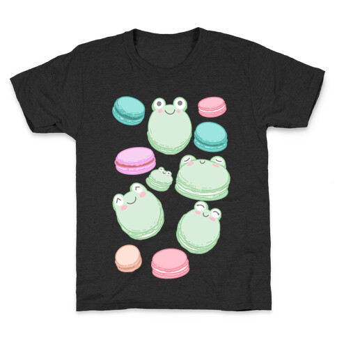 Frog Macarons Pattern Kids T-Shirt