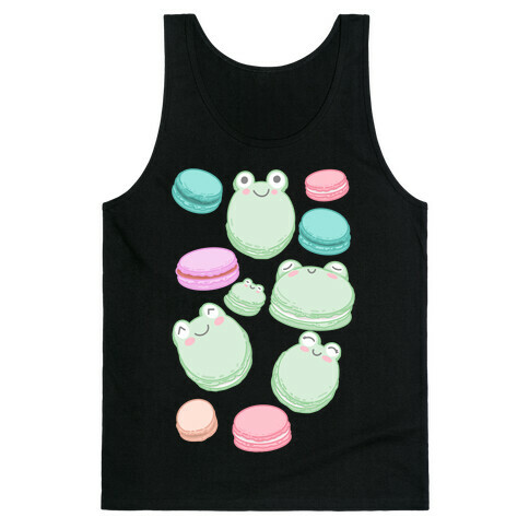 Frog Macarons Pattern Tank Top