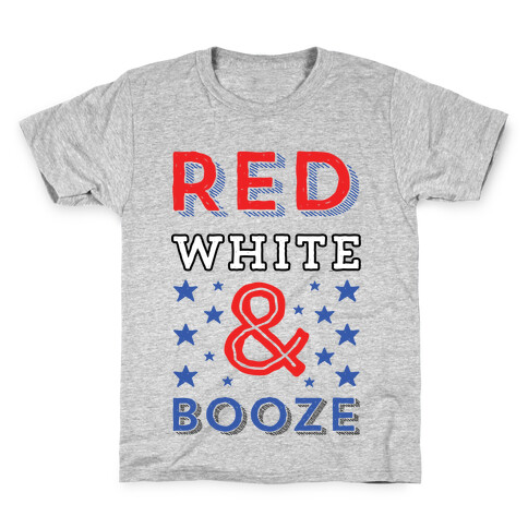 Red White & Booze Kids T-Shirt