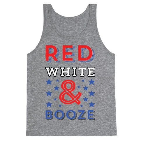 Red White & Booze Tank Top