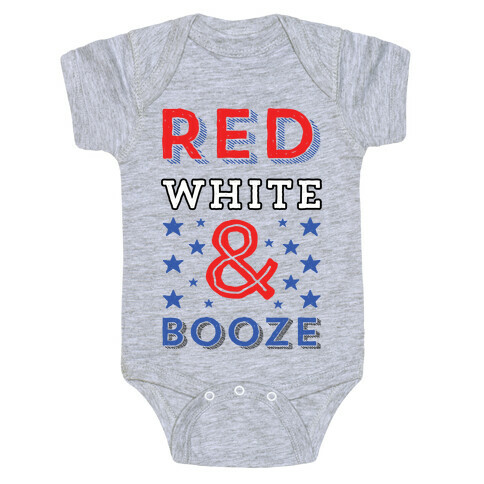 Red White & Booze Baby One-Piece