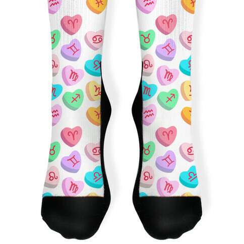 Horoscope Candy Hearts Sock