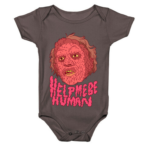 Help Me Be Human (Brundlefly) Baby One-Piece
