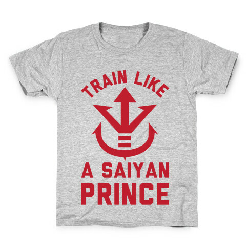 Train Like A Saiyan Prince Kids T-Shirt