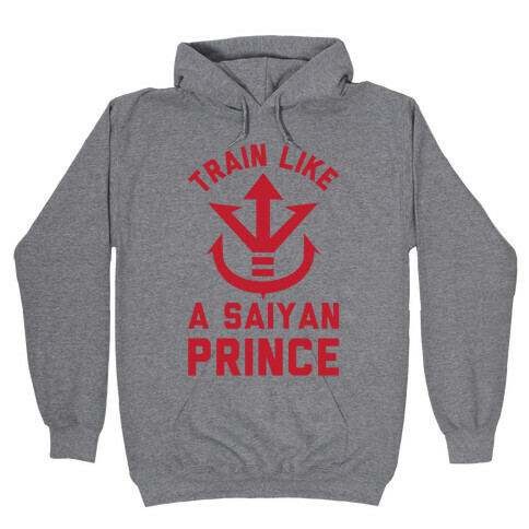 Train Like A Saiyan Prince Hooded Sweatshirt