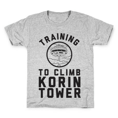 Training To Climb Korin Tower Kids T-Shirt