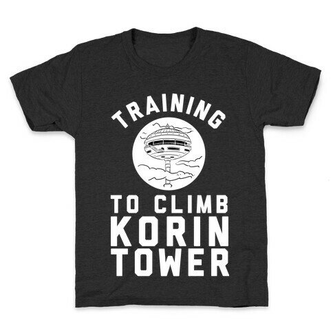 Training To Climb Korin Tower Kids T-Shirt