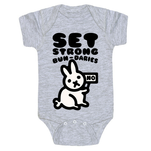 Set Strong Bun-daries  Baby One-Piece